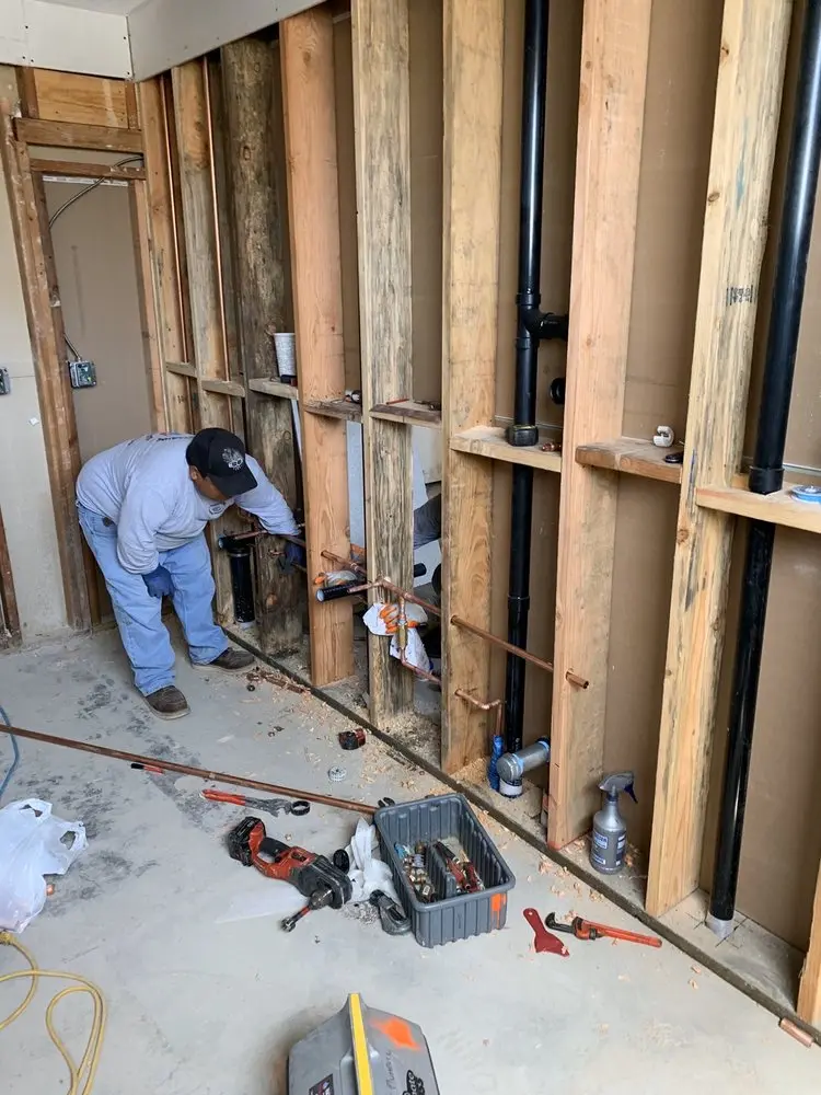 Commercial rough-in plumbing for Trenchless Sewer Repair in Melrose
